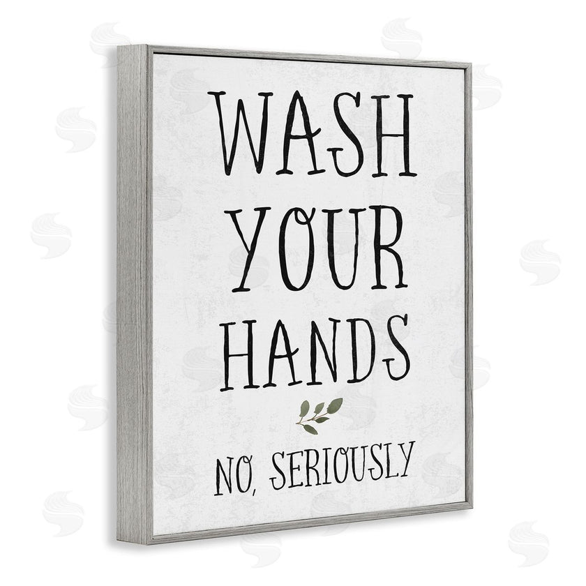 Stupell Studio | Wash Your Hands Seriously
