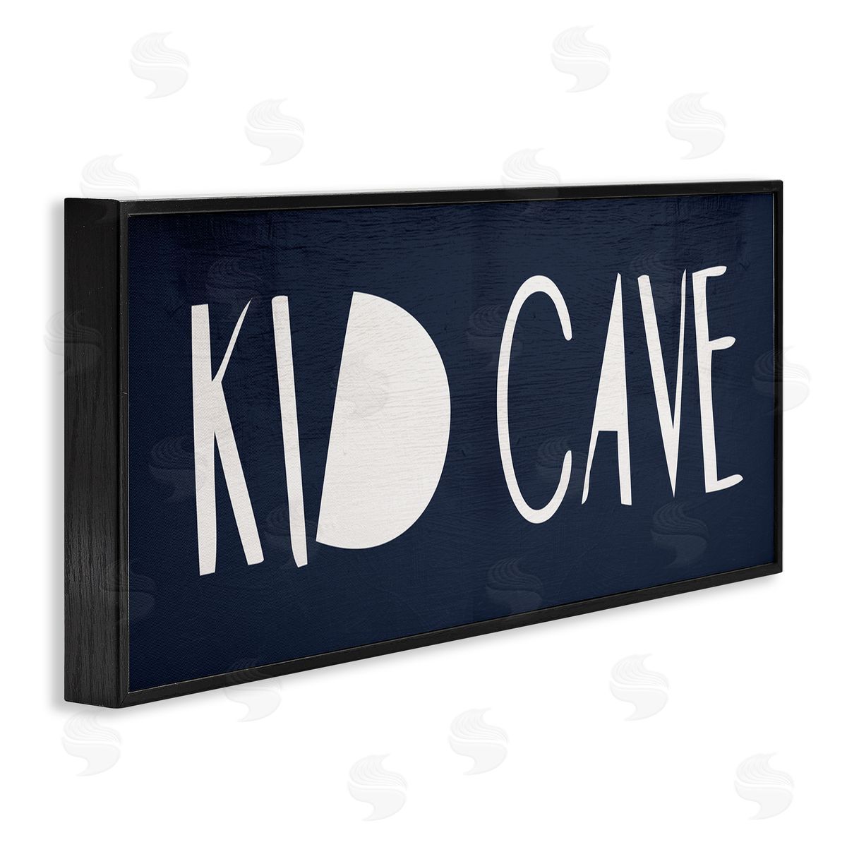 Minimal Kid Cave Sign Black Frame Print Wall Art, Home Decor by Stupell Studio