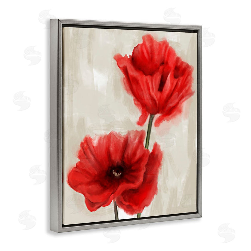 Stupell Studio | Soft Petal Red Poppies