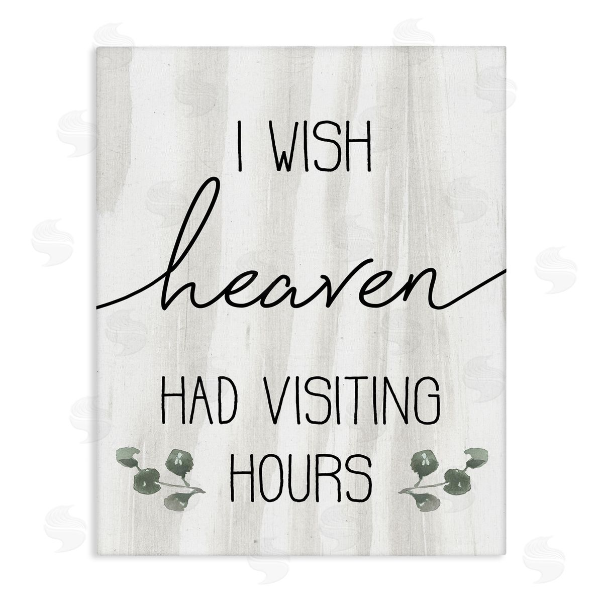 Wish Heaven Had Visiting Hours Canvas Wall Art, Home Decor by Stupell Studio