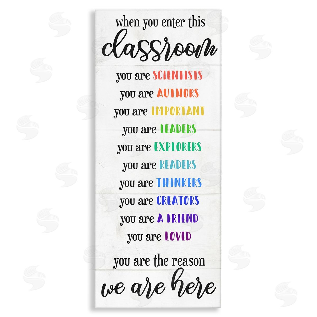 Inspirational Types of Students Canvas Wall Art, Home Decor by Stupell Studio