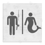 Stupell Studio | Fisherman or Mermaid Bathroom