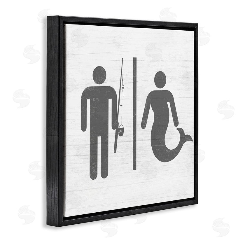 Stupell Studio | Fisherman or Mermaid Bathroom