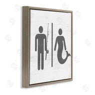Stupell Studio | Fisherman or Mermaid Bathroom