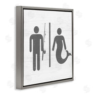 Stupell Studio | Fisherman or Mermaid Bathroom