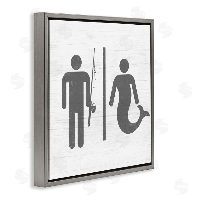 Stupell Studio | Fisherman or Mermaid Bathroom