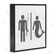 Stupell Studio | Fisherman or Mermaid Bathroom