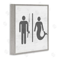 Stupell Studio | Fisherman or Mermaid Bathroom