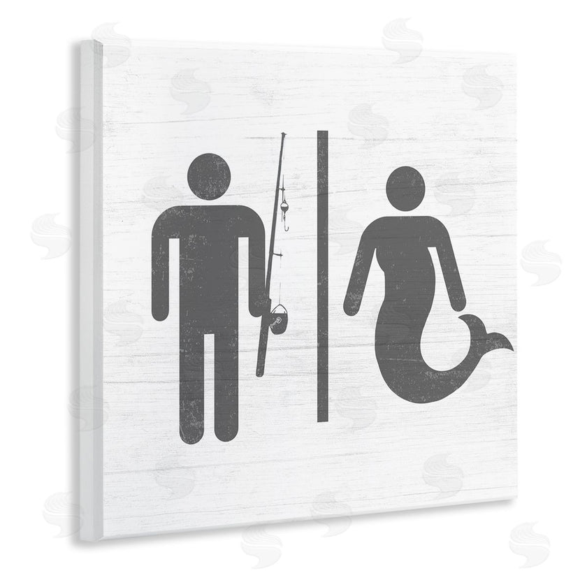 Stupell Studio | Fisherman or Mermaid Bathroom