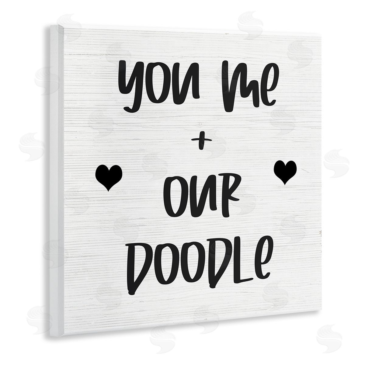 You Me and Our Doodle Wood Plaque Wall Art, Home Decor by Stupell Studio