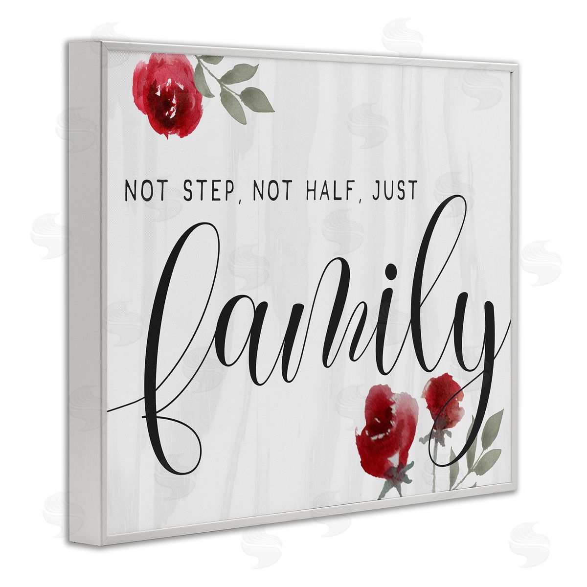 Extended Family Is Family White Frame Print Wall Art, Home Decor by Stupell Studio