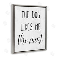 Stupell Studio | The Dog Likes Me Most