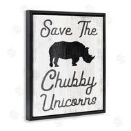 Stupell Studio | Save the Chubby Unicorns