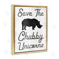 Stupell Studio | Save the Chubby Unicorns