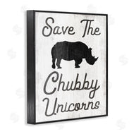 Stupell Studio | Save the Chubby Unicorns