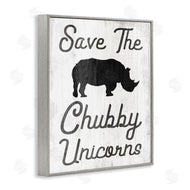 Stupell Studio | Save the Chubby Unicorns