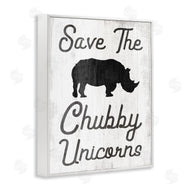 Stupell Studio | Save the Chubby Unicorns