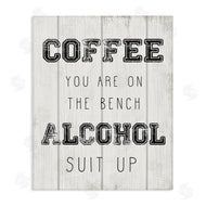 Stupell Studio | Coffee and Alcohol Baseball Humor