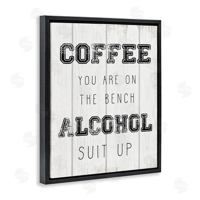 Stupell Studio | Coffee and Alcohol Baseball Humor