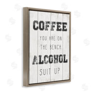 Stupell Studio | Coffee and Alcohol Baseball Humor