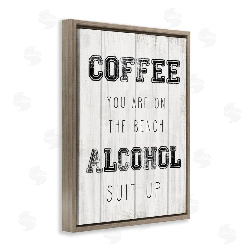 Stupell Studio | Coffee and Alcohol Baseball Humor