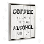 Stupell Studio | Coffee and Alcohol Baseball Humor