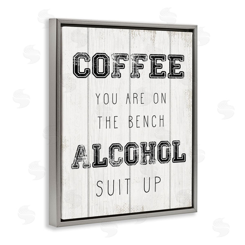 Stupell Studio | Coffee and Alcohol Baseball Humor