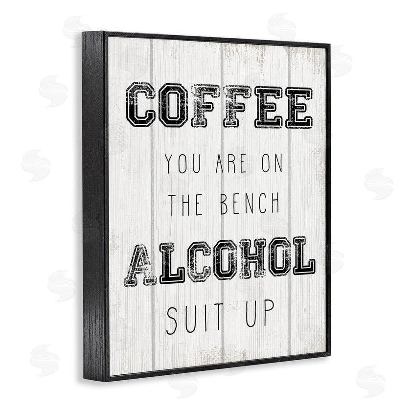 Stupell Studio | Coffee and Alcohol Baseball Humor