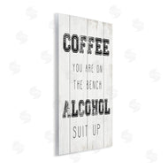 Stupell Studio | Coffee and Alcohol Baseball Humor