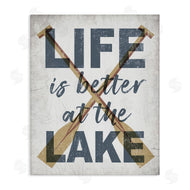 Stupell Studio | Life is Better at the Lake Oars