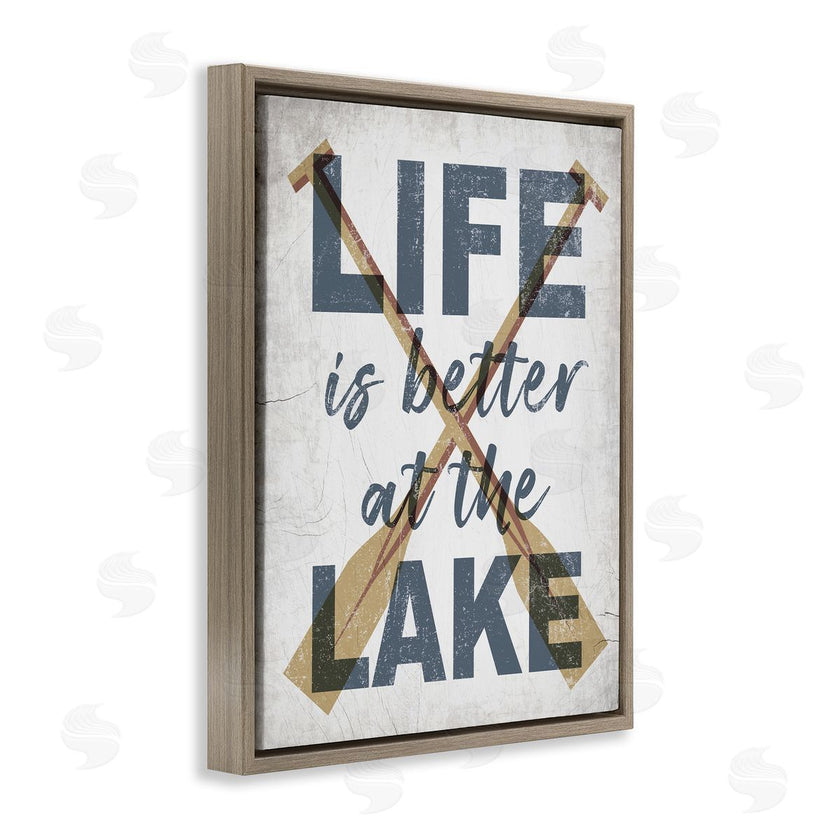 Stupell Studio | Life is Better at the Lake Oars