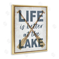 Stupell Studio | Life is Better at the Lake Oars