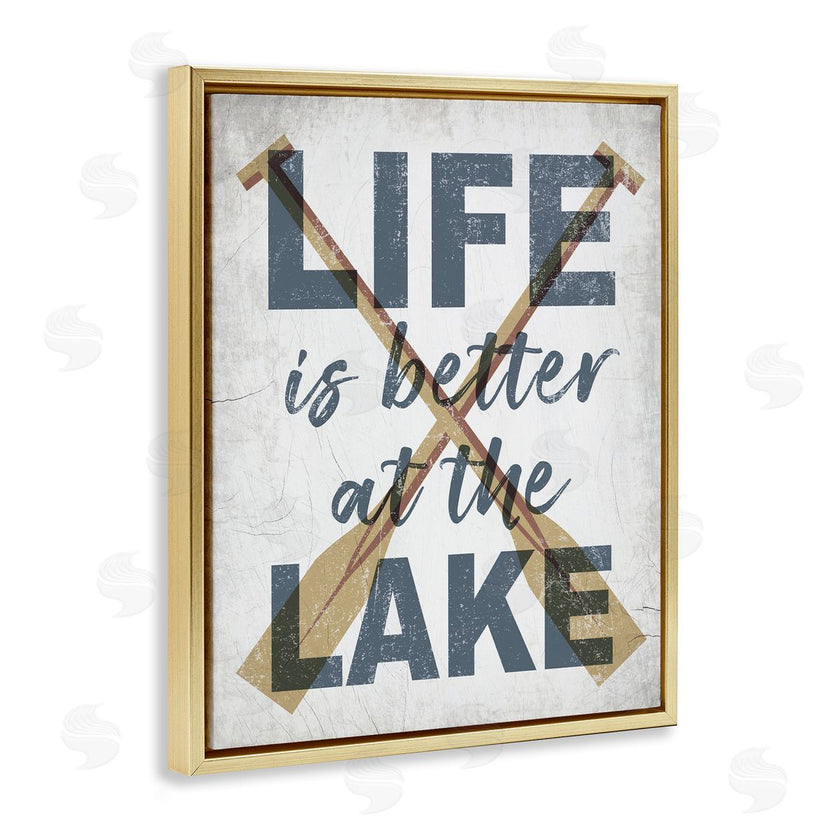 Stupell Studio | Life is Better at the Lake Oars