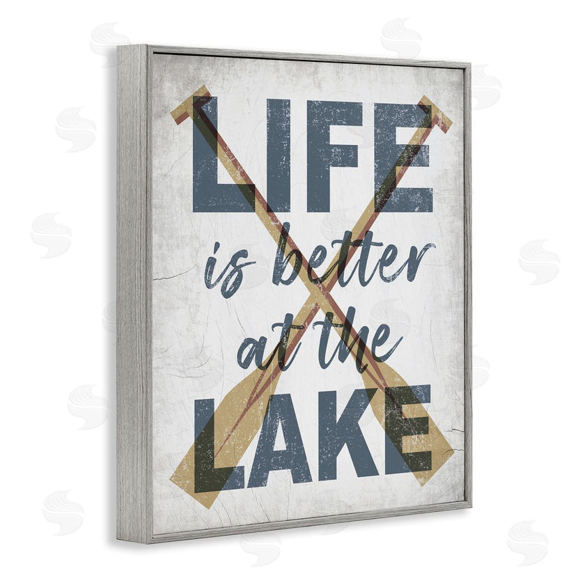 Stupell Studio | Life is Better at the Lake Oars