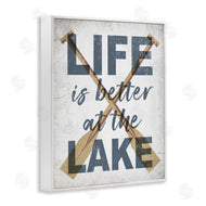 Stupell Studio | Life is Better at the Lake Oars