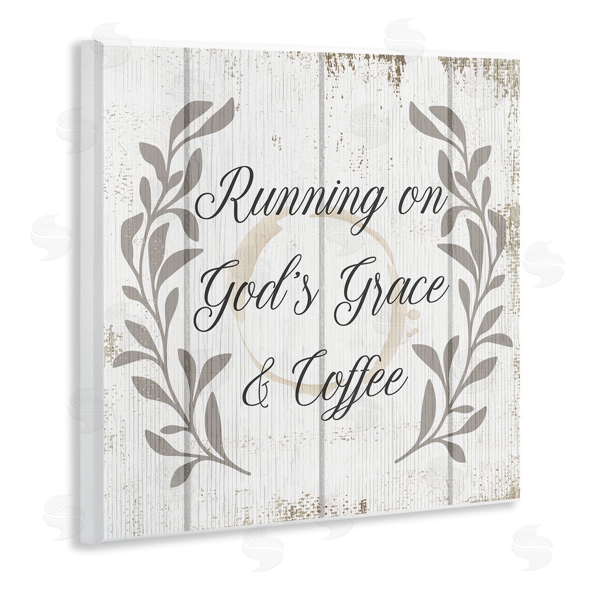 God's Grace & Coffee Phrase Wood Plaque Wall Art, Home Decor by Stupell Studio