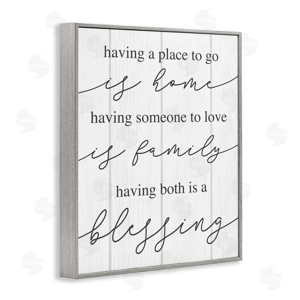 Finding Home Family and Blessing Grey Frame Print Wall Art, Home Decor by Stupell Studio