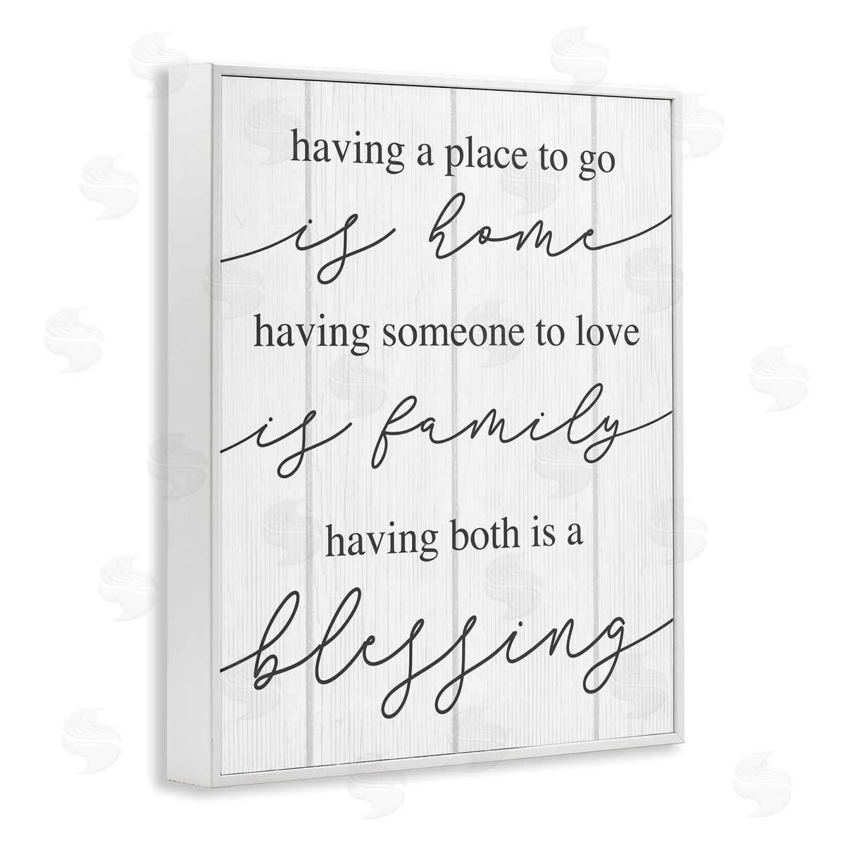 Finding Home Family and Blessing White Frame Print Wall Art, Home Decor by Stupell Studio