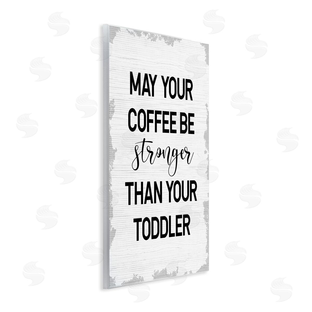 Coffee Stronger Than Toddler Wood Plaque Wall Art, Home Decor by Stupell Studio