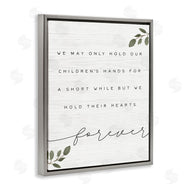 Stupell Studio | Our Children's Hearts and Hands