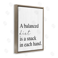 Stupell Studio | Balanced Diet is Snacking