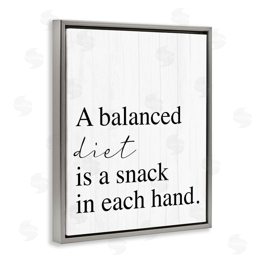 Stupell Studio | Balanced Diet is Snacking