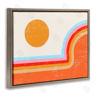 Stupell Studio | Abstract Sun Over Stripes