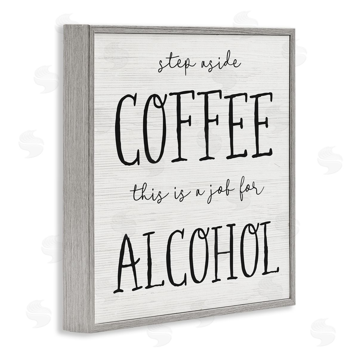 This a Job for Alcohol Grey Frame Print Wall Art, Home Decor by Stupell Studio
