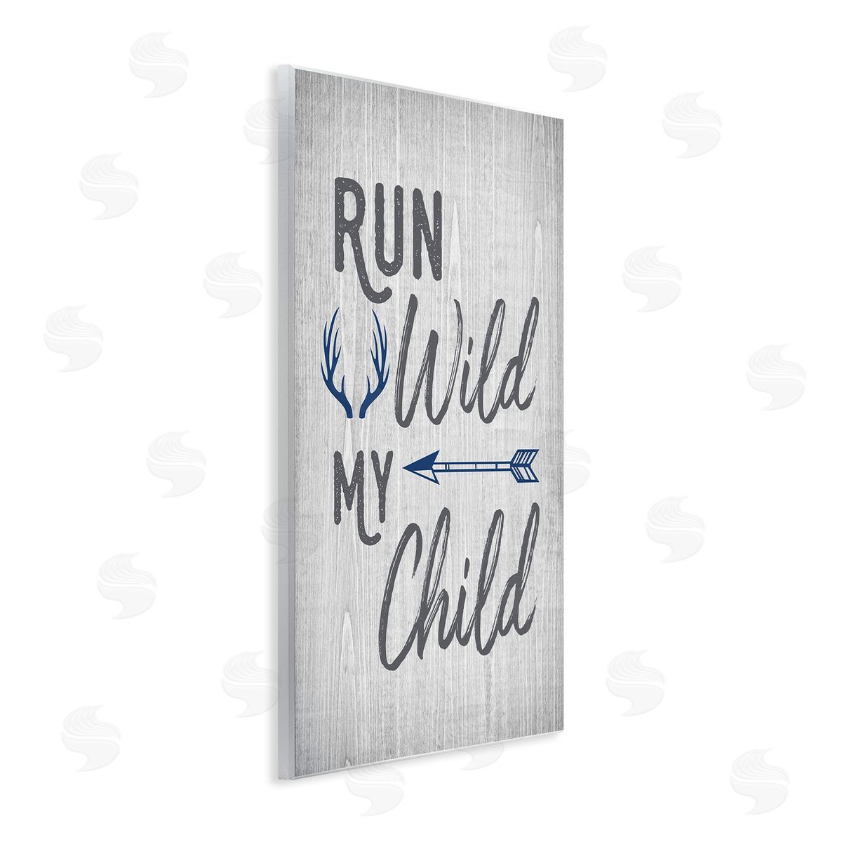 Rustic Run Wild My Child Wood Plaque Wall Art, Home Decor by Ashley Calhoun