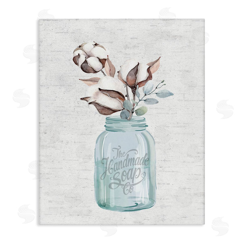 Lettered and Lined | Cotton Flower in Soap Jar