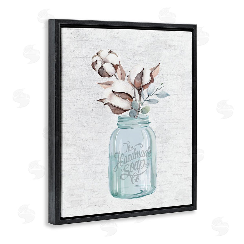 Lettered and Lined | Cotton Flower in Soap Jar
