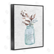 Lettered and Lined | Cotton Flower in Soap Jar