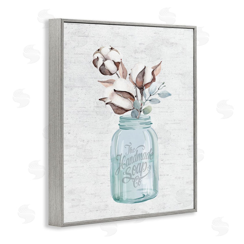Lettered and Lined | Cotton Flower in Soap Jar