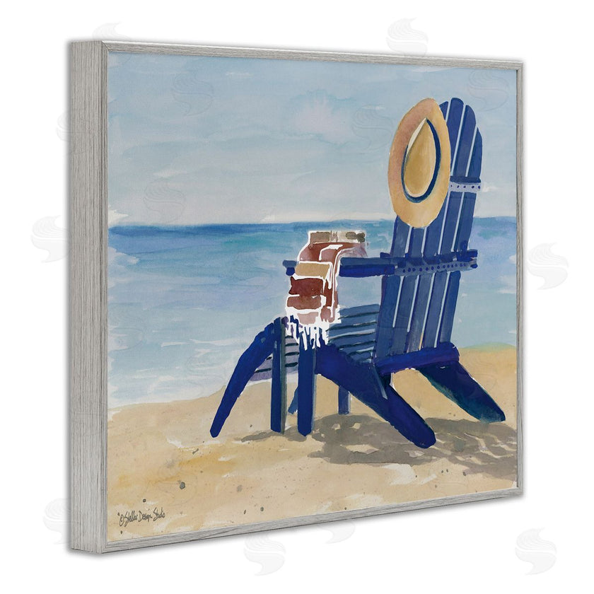 Stellar Studio | Blue Beach Chair with Hat